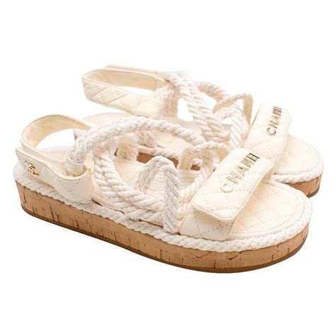 costo espadrillas chanel|Chanel sandals.